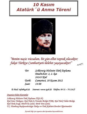 10 Kasım Atatürk Anma Töreni